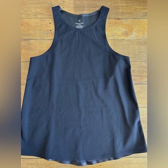 SWEATY BETTY Black Tank Top Activewear Yoga Power Mission Gym high compression - Picture 1 of 10